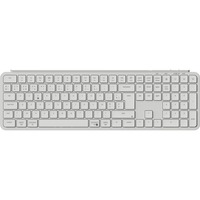 Keychron B6 Pro-K8Z Ultra-Slim, clavier Blanc, Layout BE, Mécanique des ciseaux, Bluetooth, 2.4GHz