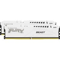 Kingston FURY FURY 64 Go DDR5-6000 (2x 32 Go) Dual-Kit , Mémoire vive Blanc, KF560C30BWEK2-64, Beast, EXPO, XMP 3.0