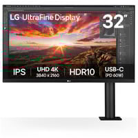 LG Ergo IPS Monitor avec USB Type-C 31.5" 4K UHD Noir, 2x HDMI, 1x DisplayPort