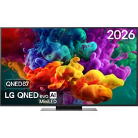 LG QNED87 evo AI 55" 4K Ultra HD TV Noir, 4x HDMI, 2x USB, Optique, Bluetooth, LAN, WLAN, CI+, HDR10, Dolby Vision