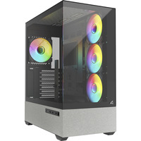 Sharkoon AK7 ARGB boîtier midi tower Noir | 2x USB-A | 1x USB-C | RGB | Verre Trempé