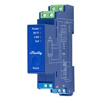 Shelly Pro Dimmer 0/1-10V PM, Gradateur Bleu, Bluetooth 4.2, Wi-Fi