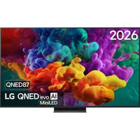 LG QNED87 evo AI 65" 4K Ultra HD TV Noir, 4x HDMI, 2x USB, Optique, Bluetooth, LAN, WLAN, CI+, HDR10, Dolby Vision