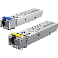 Ubiquiti 1 Gbps Bidirectional Single-Mode Optical Module, Émetteur-récepteur 2 pièces