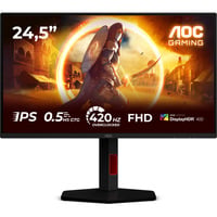 AOC 25G4KUR 24.5" Moniteur gaming Noir/rouge, 1x DisplayPort, 2x HDMI, 4x USB-A, 420 Hz, (OC)