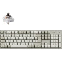 Keychron C2 Pro 8K-H3Z, clavier Beige, Layout BE, Keychron Super Brown, LED RGB, Hot-swappable
