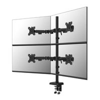 Neomounts DS60-600BL2-2 Bras de moniteur quadruple pour quatre écrans 10-32", Support de moniteur Noir