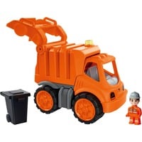 BIG Power-Worker - Chariot à débris + Figure, Jeu véhicule Orange/gris