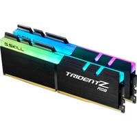 G.Skill DIMM 32 GB DDR4-4000 (2x 16 GB) Dual-Kit, Mémoire vive Noir, noir, F4-4000C18D-32GTZR, Trident Z RGB, INTEL XMP