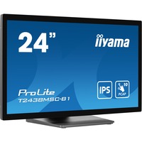iiyama ProLite T2438MSC-B1 23.8" Moniteur tactile  Noir (Mat), Touch, HDMI, DisplayPort, USB, Audio