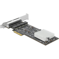 DeLOCK PCI Express x4 vers 4x RJ45 2,5 GbE, Carte réseau 