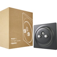 Fibaro Walli N TV-SAT Outlet, Connexions Anthracite