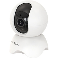 Foscam Caméra wifi X5 avec détection IA des personnes, Caméra de surveillance Blanc, 5 MP