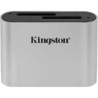 Kingston Workflow SD reader, Lecteur de carte Gris brillant, USB-C 3.2 (5 Gbit/s)