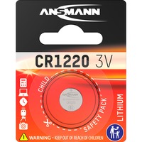 Ansmann Pile bouton au lithium CR-1220, Batterie Argent