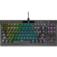 Corsair K70 RGB TKL CHAMPION SERIES clavier gaming mécanique Noir, Layout BE (AZERTY), Corsair OPX, 80% (TKL), LED RGB, TKL, PBT double-shot