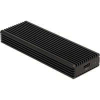 DeLOCK Boîtier externe USB-C Combo pour SSD M.2 NVMe PCIe ou SATA, Boîtier disque dur Noir