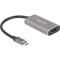 DeLOCK USB-C 3.1 Gen 1 (male) > HDMI + HD, Adaptateur Gris, 0,2 mètres, 8K