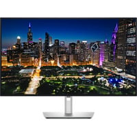 Dell UltraSharp U3225QE 31.5" 4K Ultra HD Moniteur Noir/argent, 1x DisplayPort, 1x HDMI, 3x USB-C, 5x USB-A, 2x Thunderbolt, 1x RJ-45, 120 Hz
