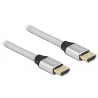DeLOCK HDMI à très haut débit, Câble Argent, 3 mètres, 8K 60Hz, 48 Gbps