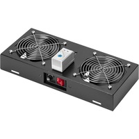 Digitus Ventilateur supérieur pour boîtier mural de 483 mm (19") module de ventilation Noir