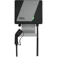 AEG WB 22 PRO avec disjoncteur FI, Wallbox Noir/gris, 22 kW, inclus le support de câble