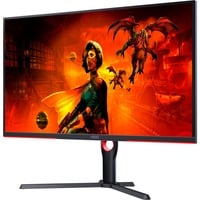 AOC U32G3X/BK 32" 4K UHD Moniteur gaming  Noir/Rouge, 144Hz, 2x HDMI 2.1, 2x DisplayPort 1.4, Adaptive Sync