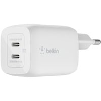 Belkin BOOSTCHARGE PRO Chargeur mural 2 ports USB-C GaN avec PPS (65 W) Blanc