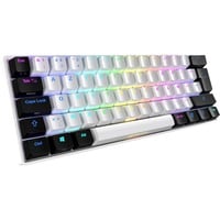Sharkoon SKILLER SGK50 S4, clavier gaming Blanc, Layout BE, Kailh Blue, LED RGB, Hot-swappable, 60%