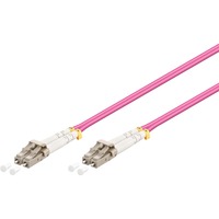 DSI Câble fibre optique LC-LC OM4 Rose, 3 mètres