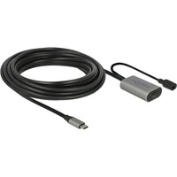 DeLOCK USB-C 3.2 Gen 1 actif, Câble d'extension Noir, 5 mètres
