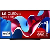 LG OLED83C46LA 83" Ultra HD TV OLED Noir, 4x HDMI, 3x USB-A, Optique, CI, Bluetooth, LAN, WLAN, HDR10