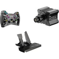 MOZA KS + R9 V3 + SR-P (Throttle + Brake), Volant Noir, Base, volant et pédales