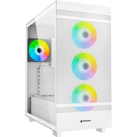 Sharkoon Rebel C50 RGB boîtier midi tower Blanc | 2x USB-A | 1x USB-C | RGB | Verre Trempé