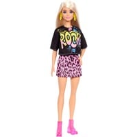 Barbie Fashionistas Doll 155 - T-Shirt graphique "Rock", Poupée