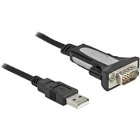 DeLOCK Câble adaptateur USB-A 2.0 vers série 9 broches (RS-232) Noir, 3 mètres
