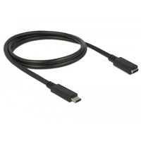 DeLOCK USB-C 3.2 Gen1 > Micro USB, Câble d'extension Noir, 1 mètre