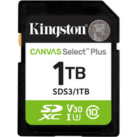 Kingston Canvas Select Plus 1 To SDXC, Carte mémoire UHS-I U3, Class 10, V30