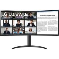 LG 34WR55QK-B 34" Moniteur UltraWide incurvé  Noir, HDMI, DisplayPort, USB-C