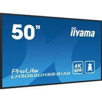iiyama ProLite LH5075UHS-B1AG, Affichage public Noir