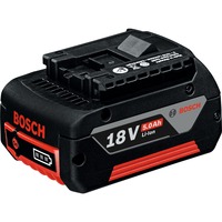 Bosch 2 607 337 070 Lithium-Ion (Li-Ion) 5000mAh 18V batterie rechargeable Noir/Rouge, 5000 mAh, Lithium-Ion (Li-Ion), 18 V, Noir, Rouge, 1 pièce(s)