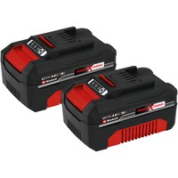 Einhell PXC Twinpack 4.0 Ah, Batterie Rouge/Noir