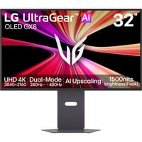 LG UltraGear evo 32GX870B-B 31.5" 4K Ultra HD Moniteur gaming Gris foncé, 1x DisplayPort, 2x HDMI, 1x USB-C, 2x USB-A, 240 Hz / 480 Hz