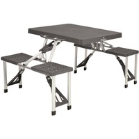 Easy Camp 670410 table de jardin Noir, Argent Forme rectangulaire Noir, Noir, Argent, Aluminium, Acier, Forme rectangulaire, 840 mm, 1360 mm, 66 cm