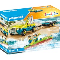 PLAYMOBIL Family Fun - Voiture avec canoë, Jouets de construction 70436
