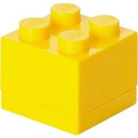 Room Copenhagen LEGO Mini Box Lunchbox, Boîte de rangement Jaune, Boîte de rangement alimentaire, Enfant, Jaune, Polypropylène (PP), Monochromatique, Rectangulaire