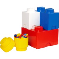 Room Copenhagen LEGO Storage Multi pack coloré, Boîte de rangement Rouge, 4 pièces