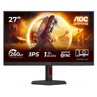 AOC 27G4ZR 27" Moniteur gaming Noir/rouge, 1x DisplayPort, 2x HDMI, 260 Hz, (OC)