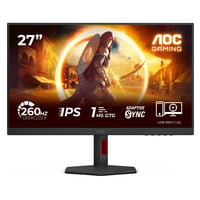 AOC 27G4ZR 27" Moniteur gaming  Noir/Rouge, 260Hz (OC), HDMI, DisplayPort
