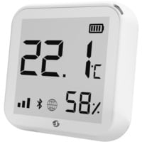 Shelly Compteur de température et d'humidité Plus H&T, Détecteur thermique Blanc, Wifi, Bluetooth